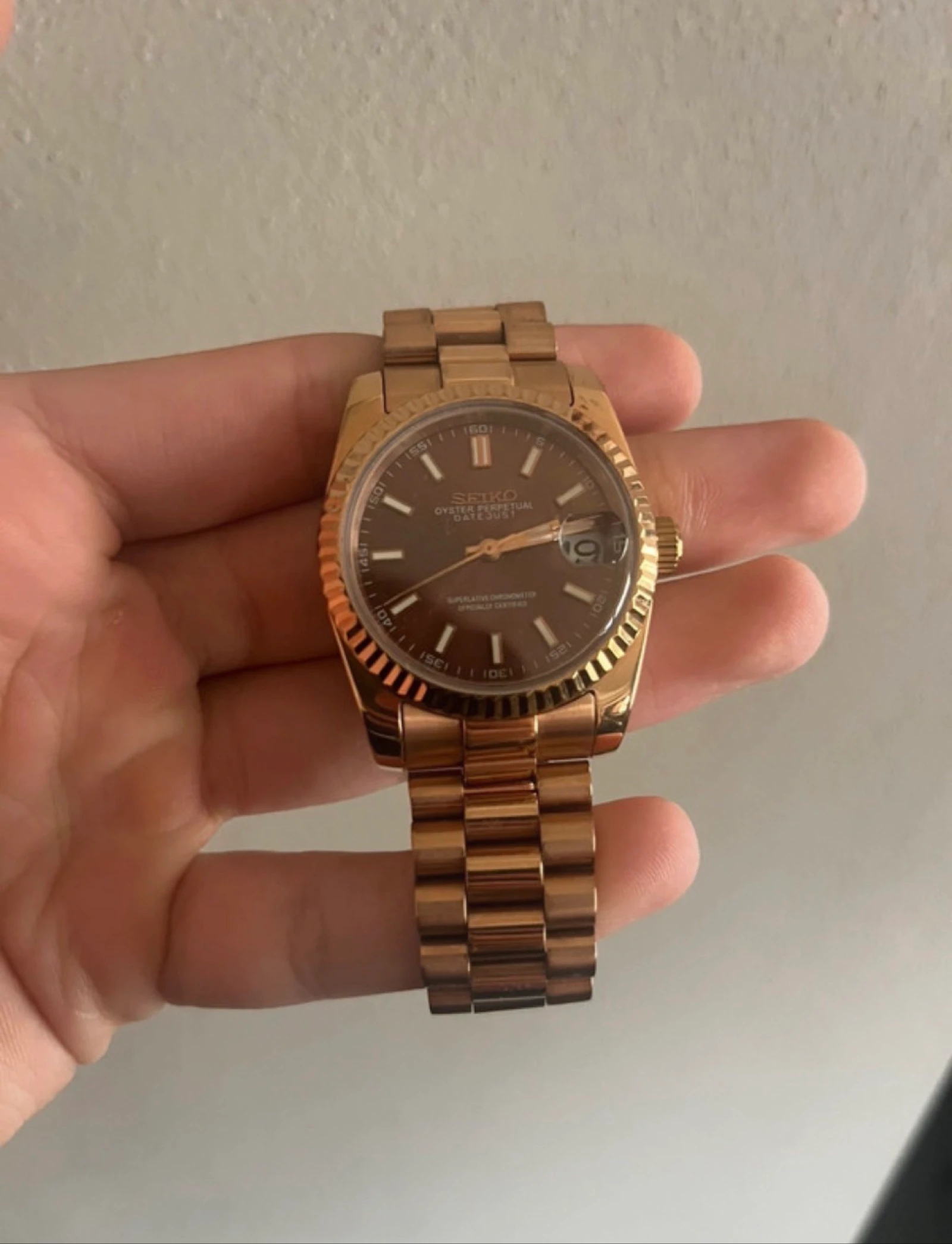 Seiko mod - datejust chocolate – photo 3